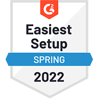G2 Easiest to Use Spring 2022 Badge